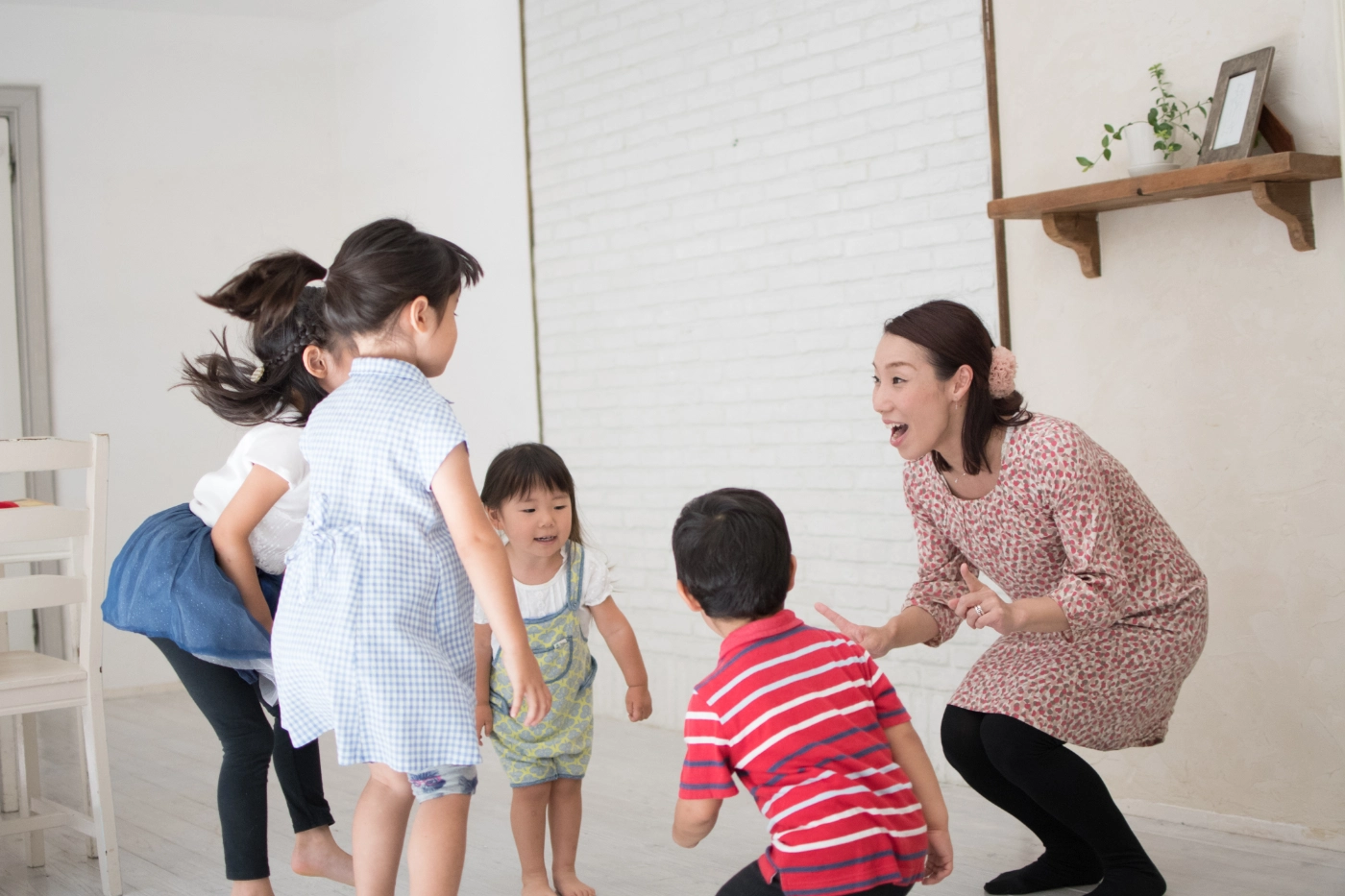 英語のを勉強する風景